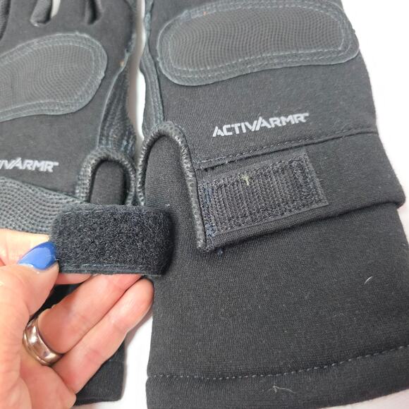 Ansell ActiveArmr Military NWT SzM Tactical Leather Work Gloves Black. New! - Picture 2 of 8
